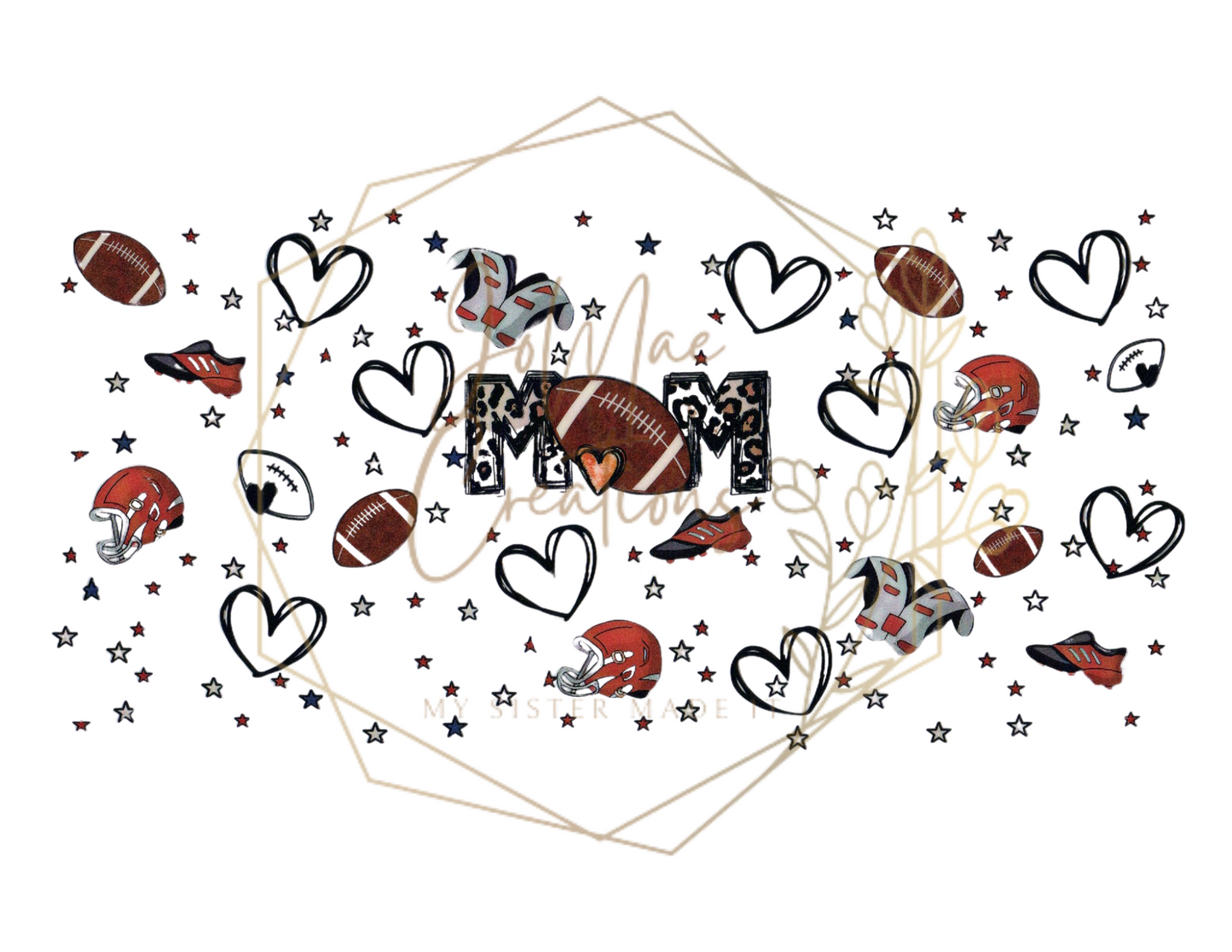 Football Mom Double Sided