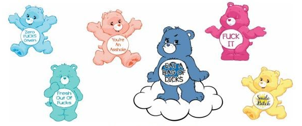 Swear Bears Double Sided Wrap