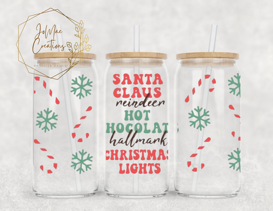 Santa, Reindeer, Hot Chocolate Double Sided